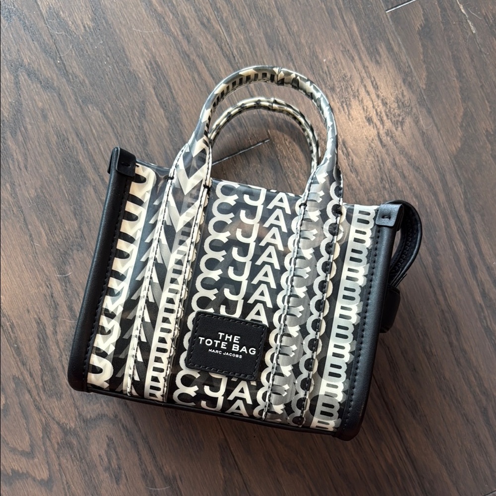Marc Jacobs Black and White Geometric Tote